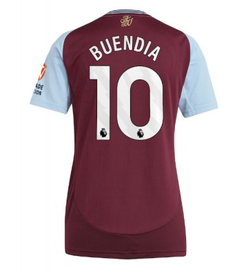 Aston Villa Emiliano Buendia #10 Primera Equipación Mujer 2024-25 Manga Corta